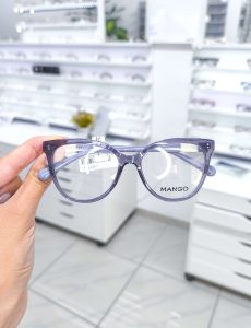 Mango naočare Transparentno ljubičasto sive